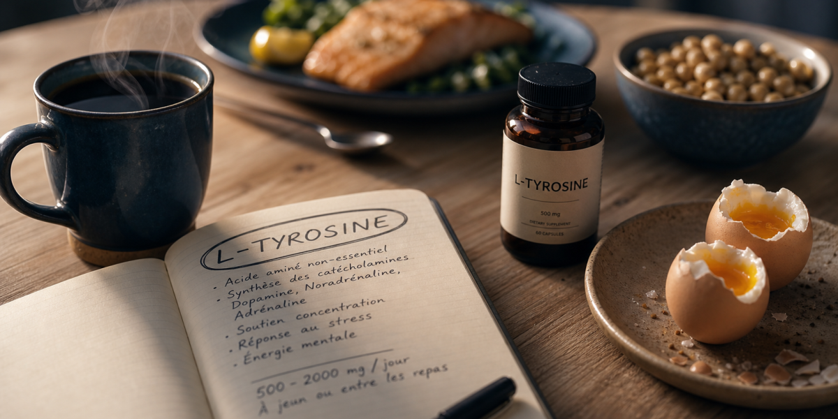 L tyrosine et perte de poids : supplément sur table