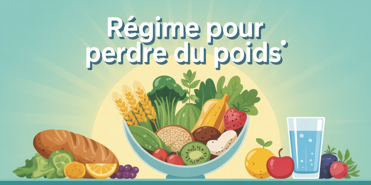 meilleur regime pour perdre du poids assiette equilibree legumes