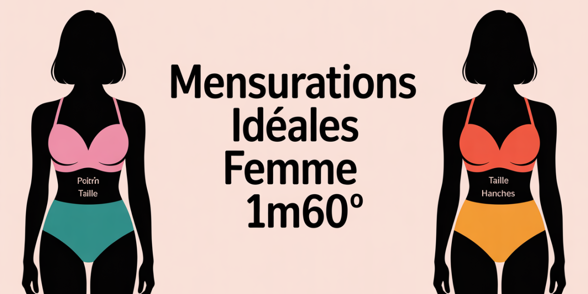 mensurations ideales femme 1m60 profil stylisé