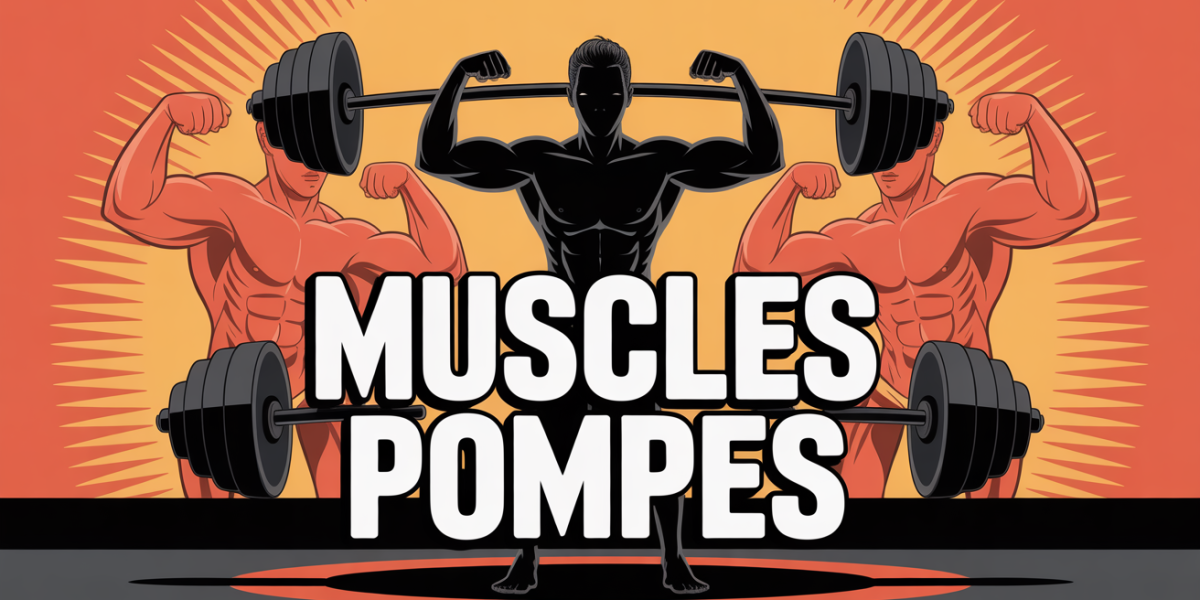 silhouette pompe et groupes musculaires actifs