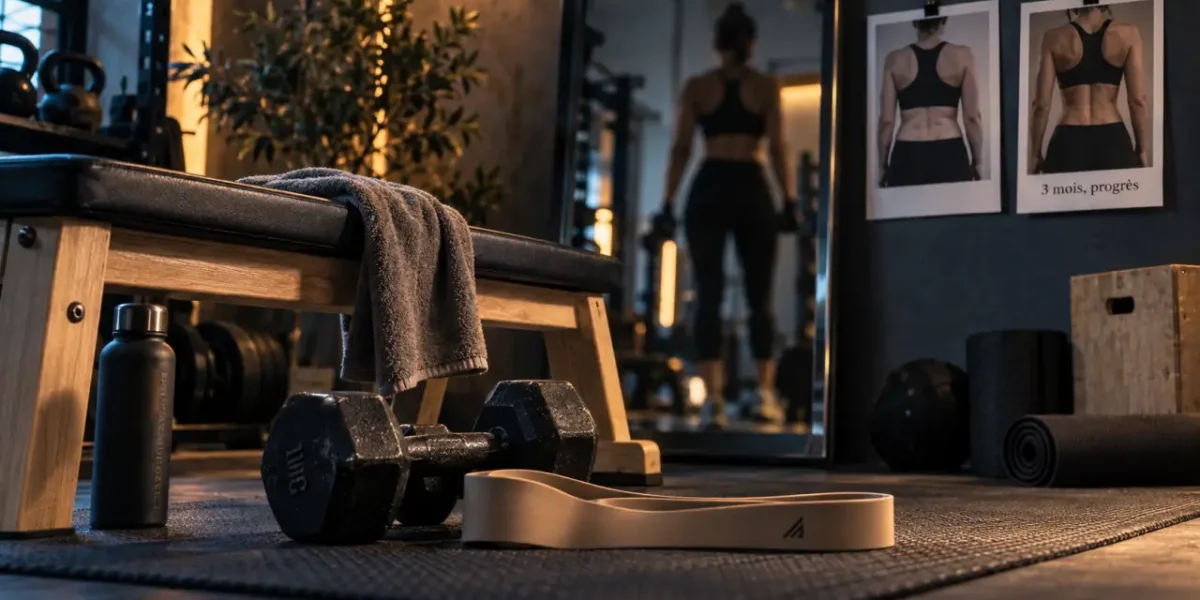Musculation avant et apres : silhouette sportive qui progresse