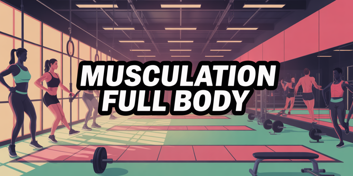 musculation full body silhouettes entrainement salle modernes