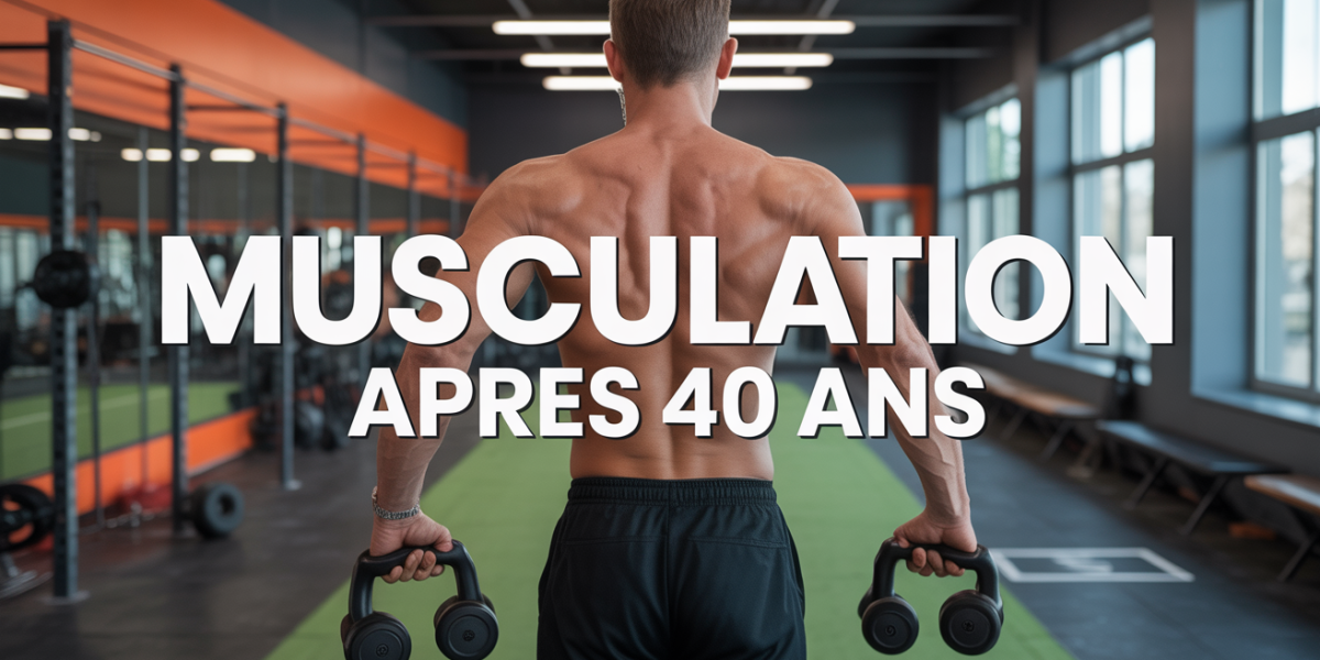 musculation homme 40 ans salle haltères silhouette