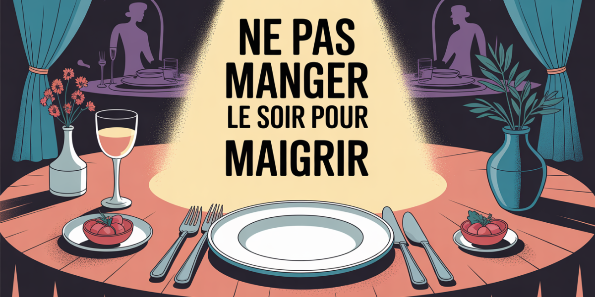 assiette vide ne pas manger le soir maigrir