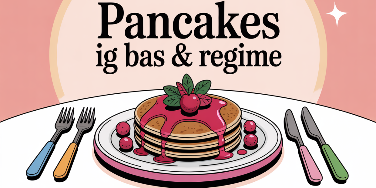 pancake regime avec fruits rouges sur table