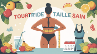 Silhouette perdant tour de taille avec ruban