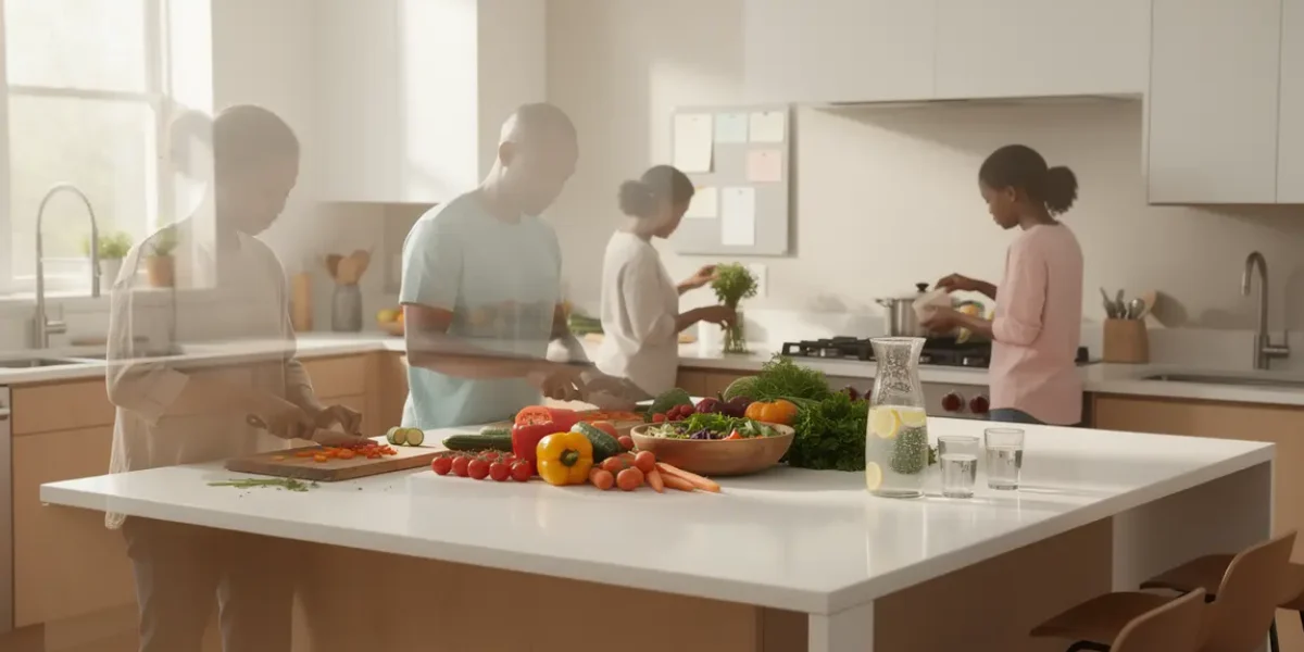 Repas équilibré cuisine moderne pour perte de poids
