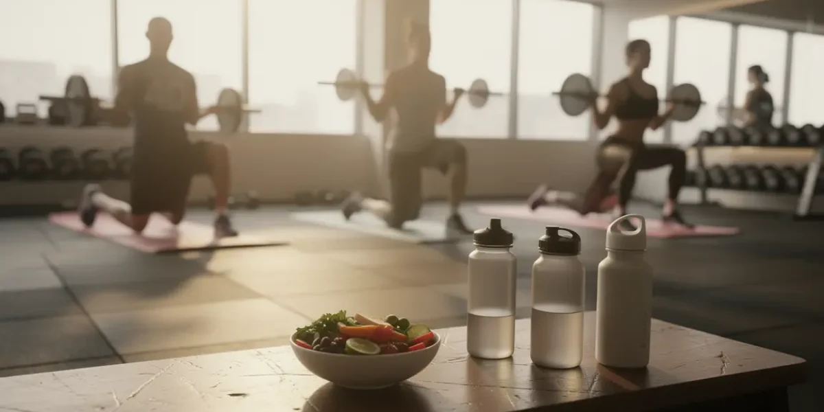 Salle de sport et alimentation saine pour perte de poids naturelle
