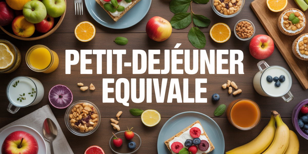 assortiment petit dej équilibré recette table