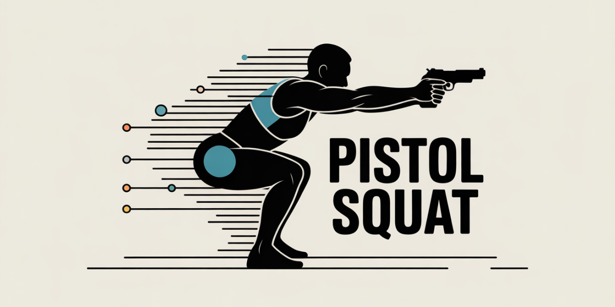 infographie silhouette pistol squat biomecanique