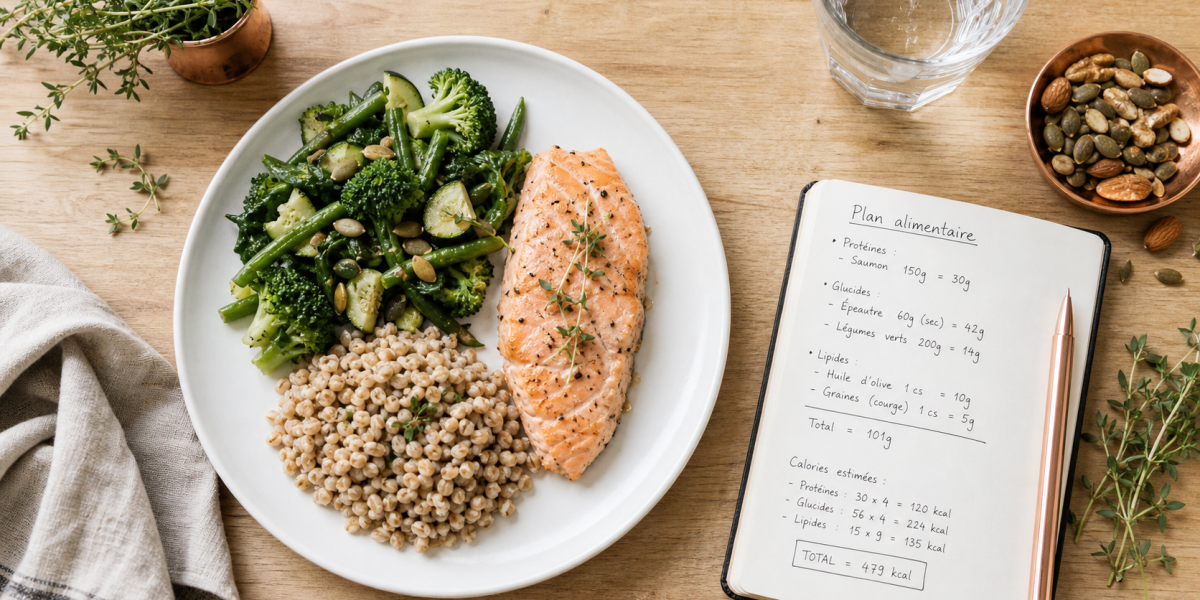 Plan alimentaire pour perte de poids avec 30 végétaux par semaine et assiette équilibrée
