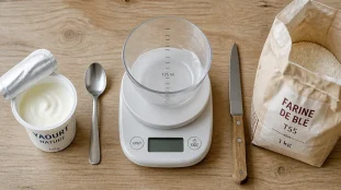 Poids d un yaourt nature : 125 g, sans balance, photo