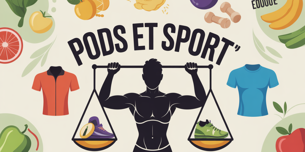 Silhouette devant balance et aliments sains pour evolution poids et sport
