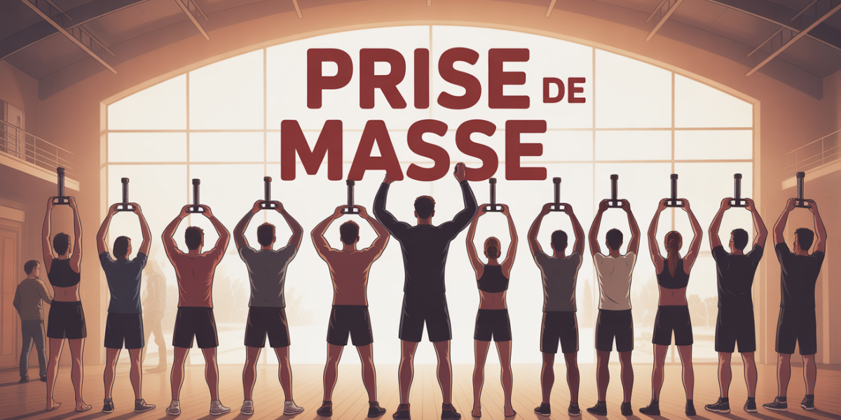 silhouettes sportifs musculation salle prise de masse