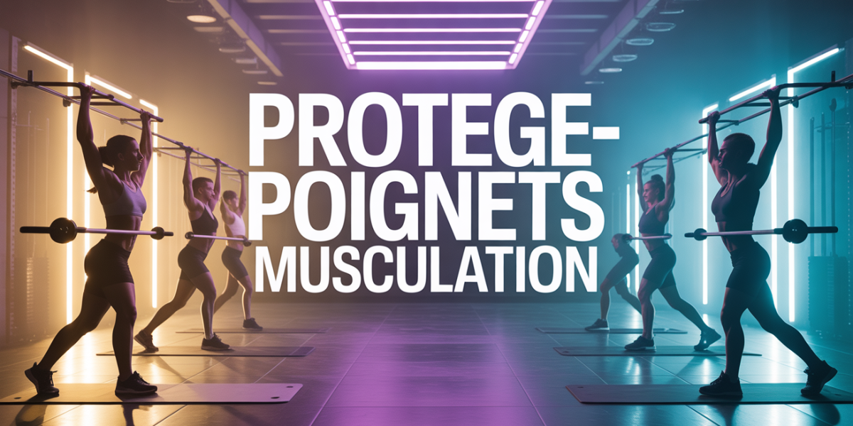 protege-poignets musculation en salle, sportifs avec bandes