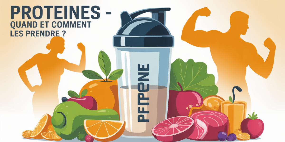 Shaker de proteines et aliments riches en proteines musculation