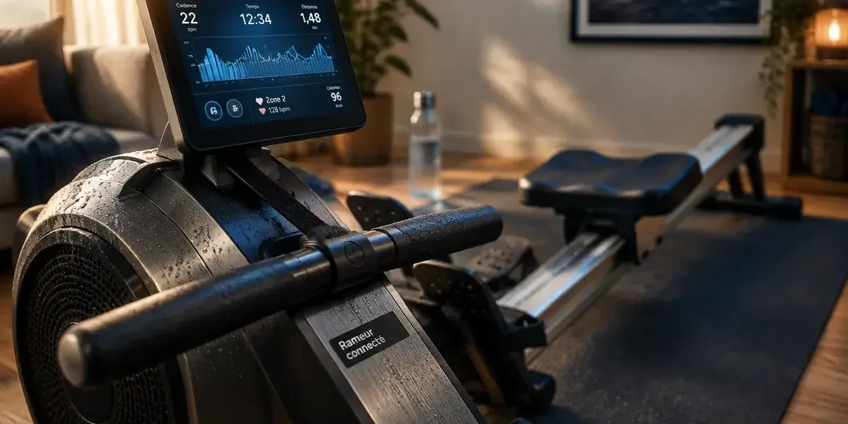 Rameur connecté : motivation et calme