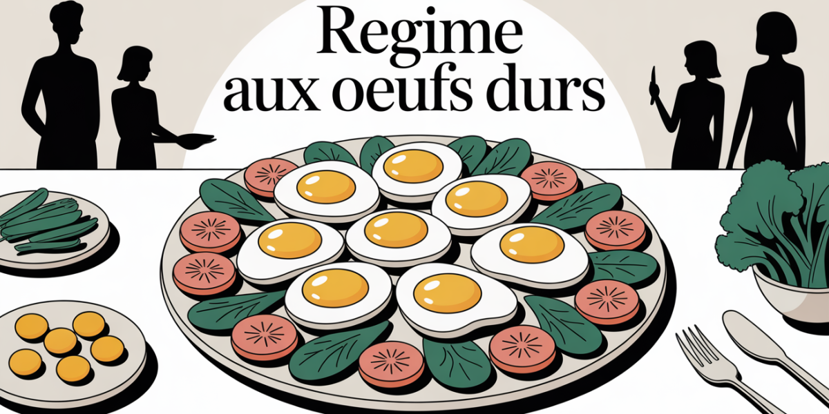 Assiette oeufs durs pamplemousse legumes balance regime oeufs durs