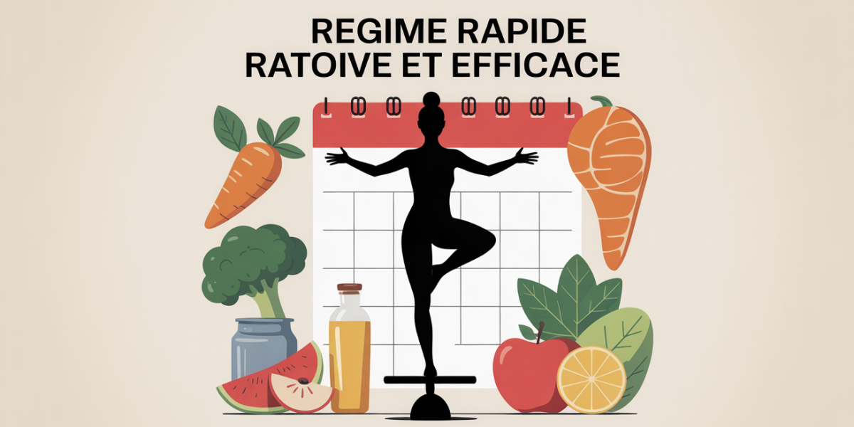 Regime rapide et efficace balance et aliments sains