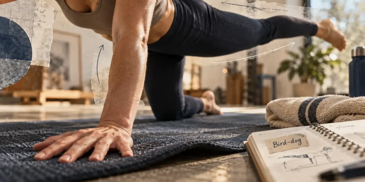 Renforcement musculaire lombaire : bird-dog stabilise le dos