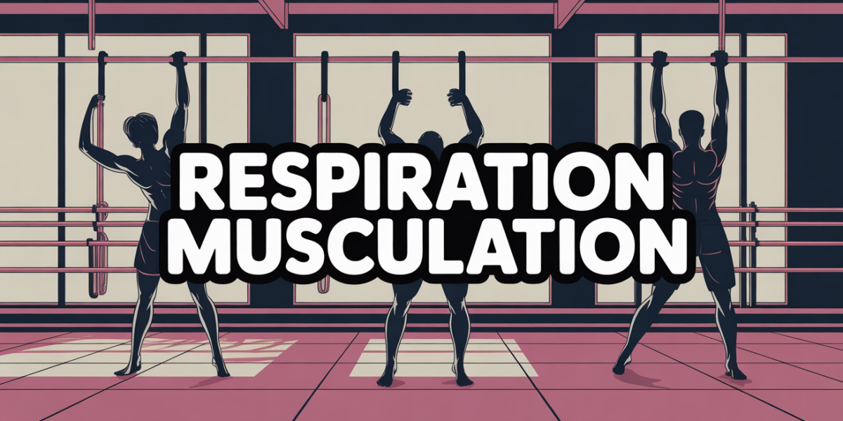 Respiration musculation salle de musculation stylisee