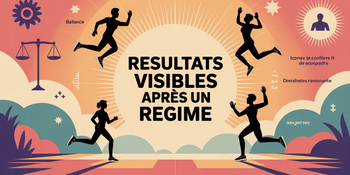 Silhouettes motivantes avant et apres un regime
