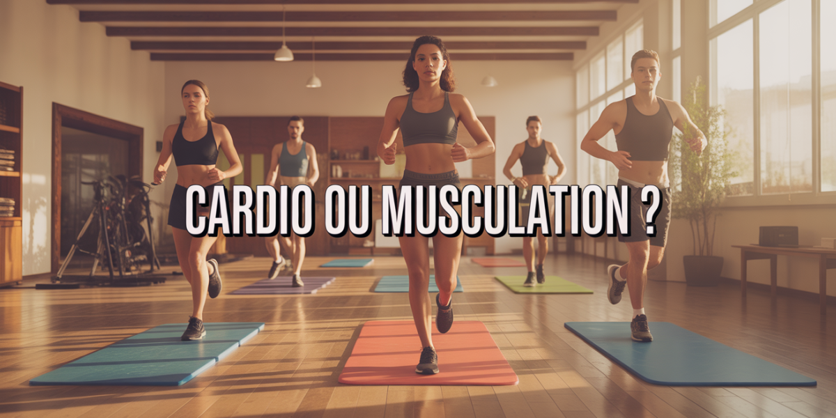 Salle de sport avec cardio et musculation, ambiance dynamique