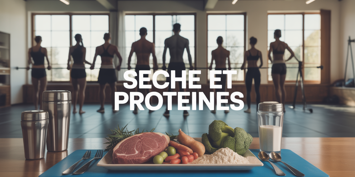 Salle de sport, aliments protéinés, musculation sèche