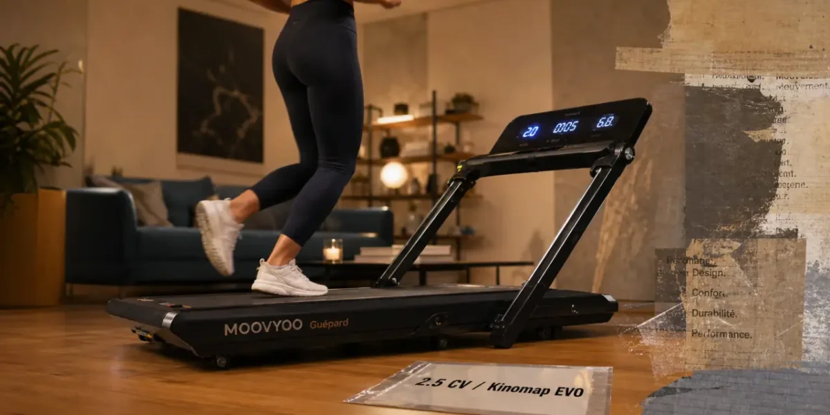 Tapis de course guepard 2.0 EVO Kinomap à domicile, 2.5 CV