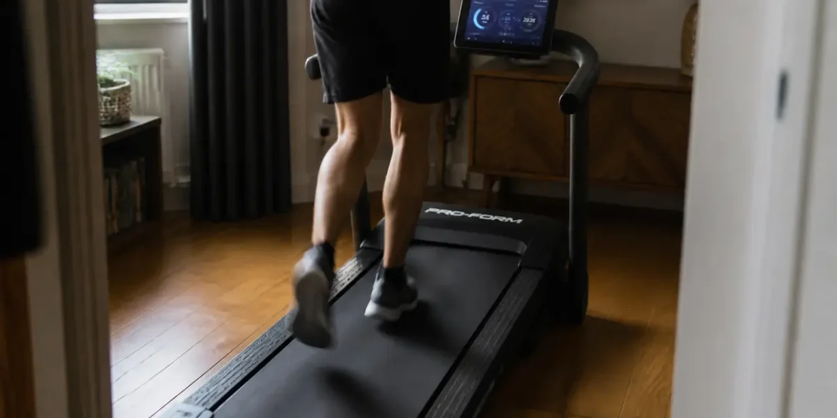 Tapis de course proform 19 km/h avec iFit et amorti en intérieur