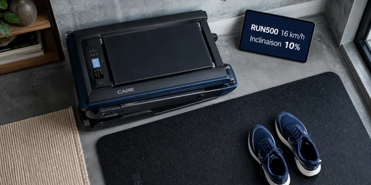 Tapis de course run 500 RUN500 : 16 km/h, inclinaison 10%