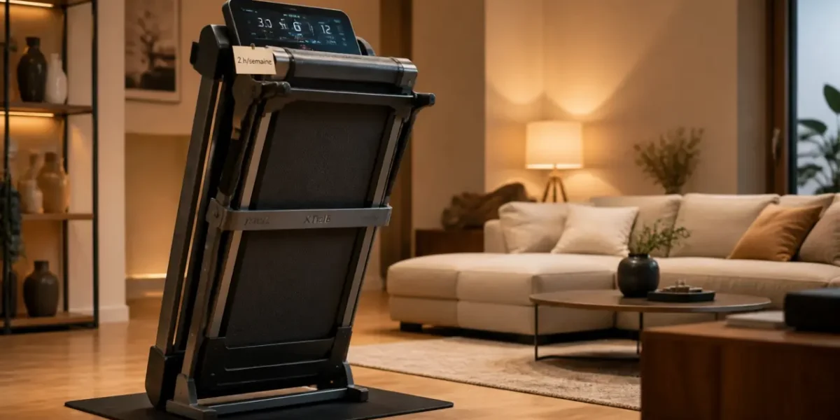 Tapis de course x trail 3 plié maison, inclinaison 10% et 16 km/h
