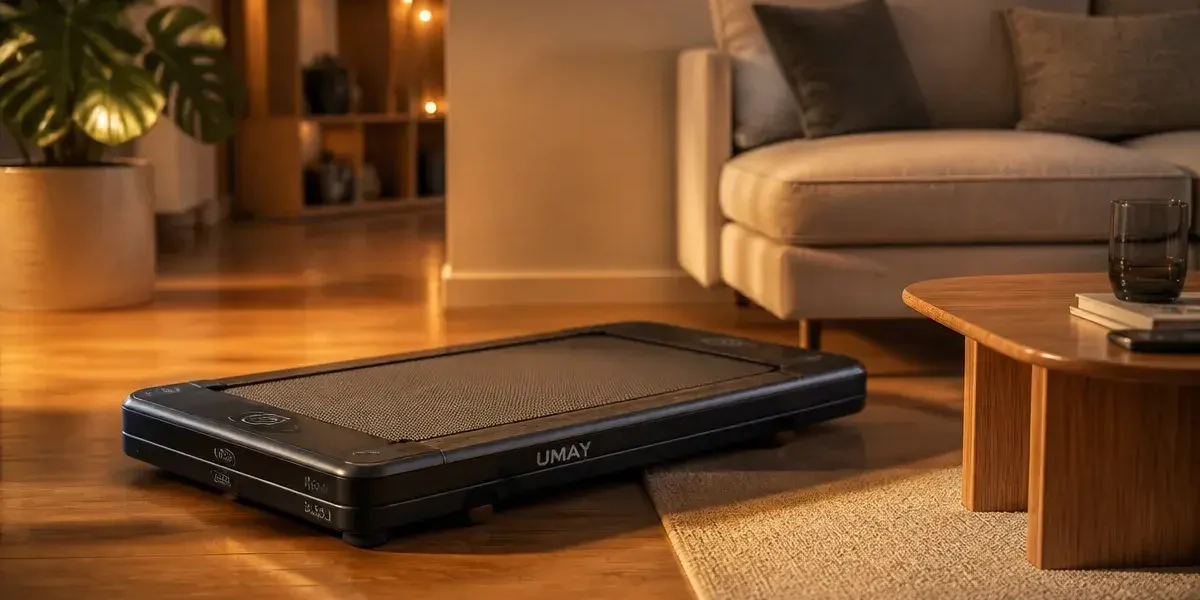 Umay tapis de course ultra-compact replié 12 cm