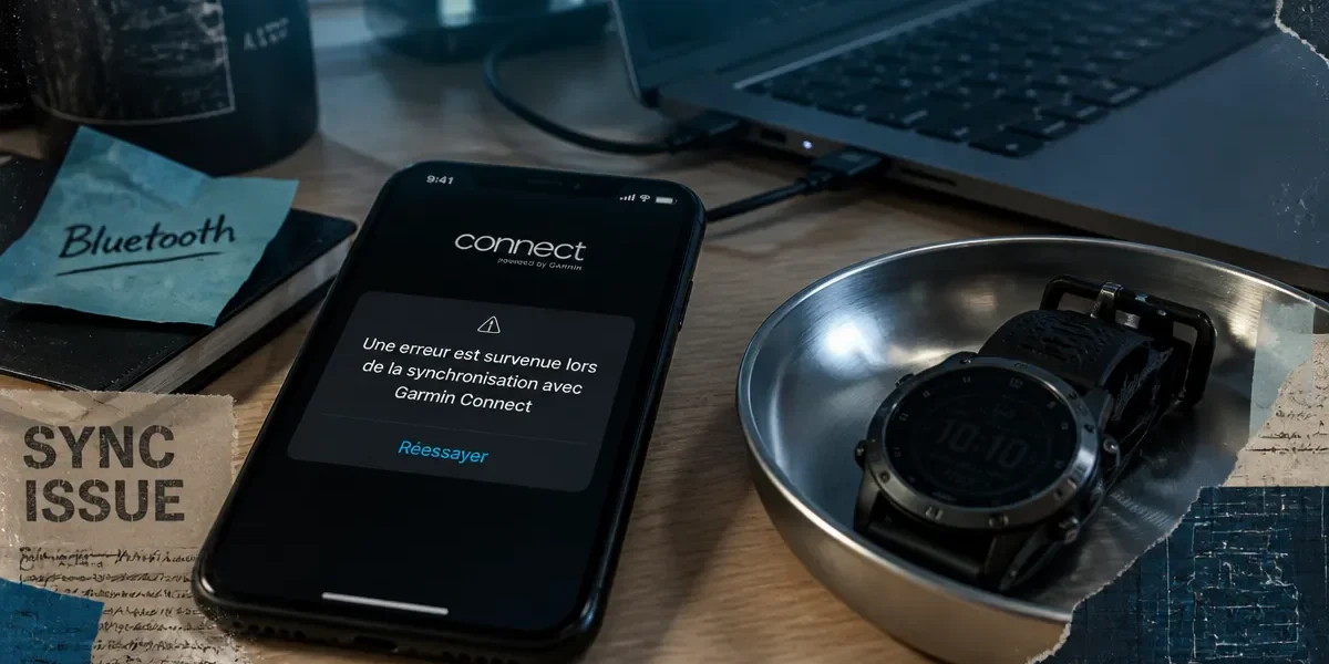 Une erreur est survenue lors de la synchronisation avec Garmin Connect
