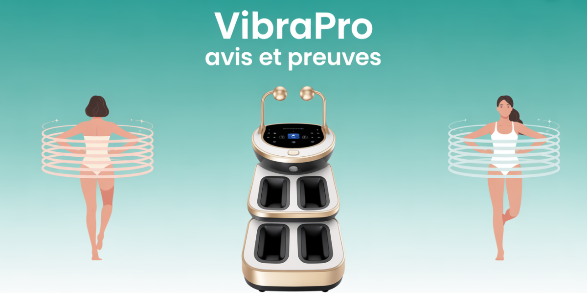 VibraPro avis appareil massage anti-cellulite vue stylisee